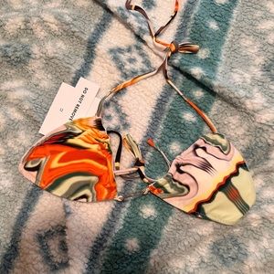 Brand new With Jean bikini top with tags. :)